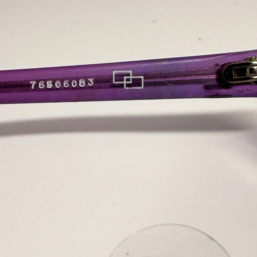 Liz Claiborne Womens Reading Glasses Purple Rectangular‎ Frames 76506083
